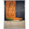 Aff. 114x155cm - Vêtements Pour Homme Ciseaux Costume Avenir Publicité