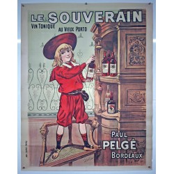 Aff. 100x129cm - Le Souverain Vin Tonic au Vieux Porto Paul Pelger 3
