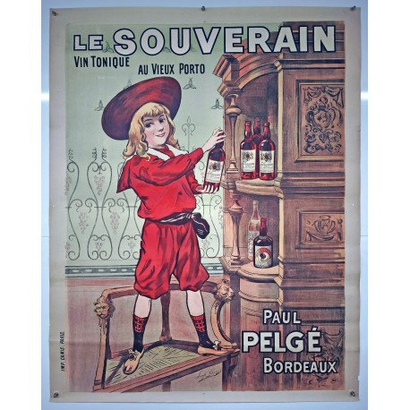 Aff. 100x129cm - Le Souverain Vin Tonic au Vieux Porto Paul Pelger 3