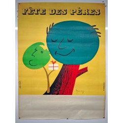 Aff. 115x157cm - Fête des Pères 1967 (Cadeau)