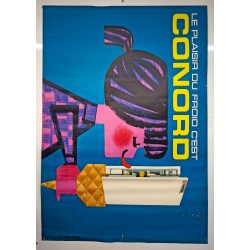Aff. 155x114cm - Conord Le Plaisir du froid (Réfrigérateur) Non Entoilée B-