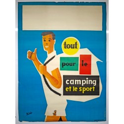 Aff. 113x154cm - Tout pour le Camping et le Sport
