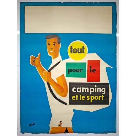 Aff. 113x154cm - Tout pour le Camping et le Sport