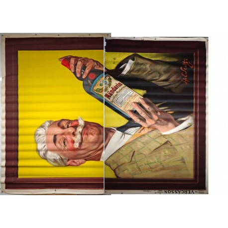Aff. 200x260cm - Le Mandarin Apéritif aux Mandarines 2 affiches horizontalement