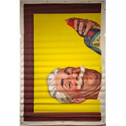 Aff. 200x260cm - Le Mandarin Apéritif aux Mandarines 2 affiches horizontalement