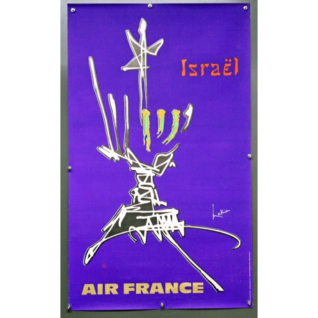 Aff. 60x100cm - Air France Israël