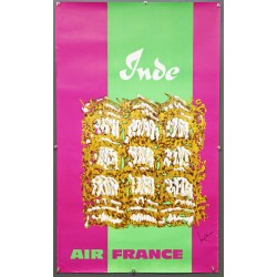 Aff. 60x100cm - Air France Inde