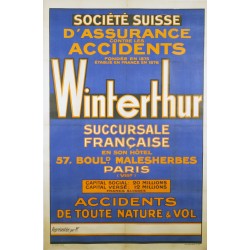 Aff. 80x120cm - Société Suisse d'Assurance Winterthur
