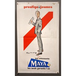 Aff. 30x40cm - Emprunt National Société Générale Une Femme