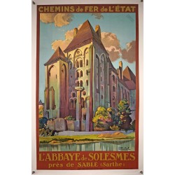 Aff. 67x105cm - Abbaye de Solesmes