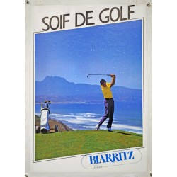 Aff. 46x64cm - Soif de Golf Biarritz Photo