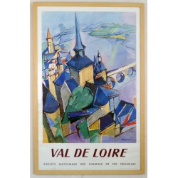 Aff. 60x94cm - Val de Loire SNCF Toits