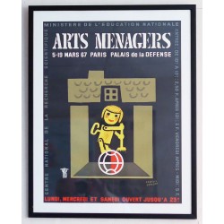 Aff. 44x57cm - Exposition Arts Ménagers Mars 1967