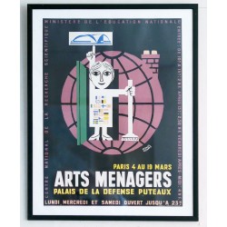 Aff. 44x57cm - Exposition Arts Ménagers Paris du 4 au 19 Mars Palais de la Défense
