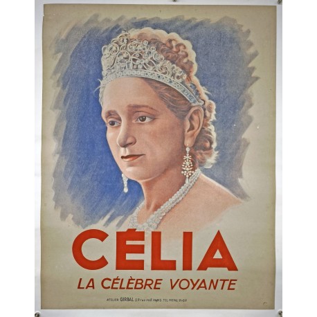 Aff. 68x87cm - Célia la Célèbre Voyante