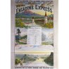 Aff. 75x106cm - Engadine Express Calais Engadine Train de Luxe été 1906