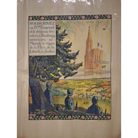 Aff. 60x80cm - 4eme emprunt Strasbourg