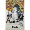 Aff. 62x98cm - Paris SNCF Dali