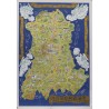 Aff. 67x96cm - Auvergne Bourbonnais Velay Carte