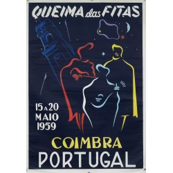 Aff. 70x99cm - Portugal Coimbra Queima das Fitas ex. 3959 sur 4500