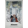 Aff. 62x99cm - SNCF Alsace Dali Chemins de fer