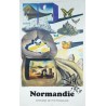 Aff. 62x99cm - SNCF Normandie Dali Papillon