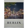 Aff. 60x85cm - Berlin Vue Nocturne du Kurfürstendamm