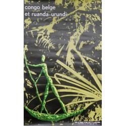 Aff. 62x100cm - Congo Belge et Ruanda Urundi