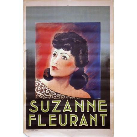 Aff. 79x110cm - Suzanne Fleurant Portrait non entoilée