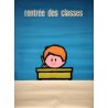 Aff. 115x156cm - Rentrée des Classes (Ecolier) non entoilée