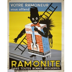 Aff. 115x157cm - Ramonite Détruit la Suie non entoilée