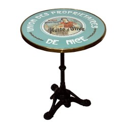 Table de bistrot émaillée - Huile d'Olive de Nice