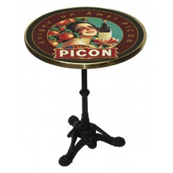 Table de bistrot émaillée - Apéritif Picon - Picon