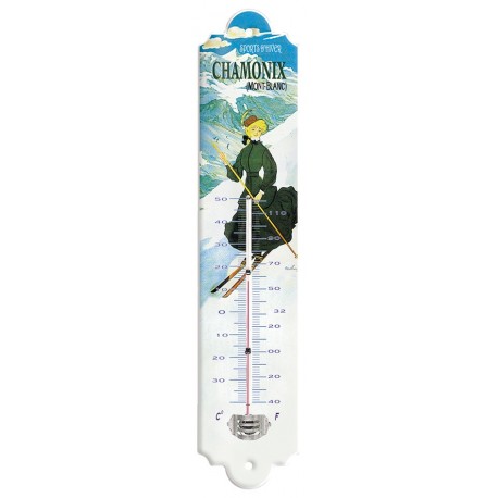 Thermomètre - La skieuse - Chamonix - PLM